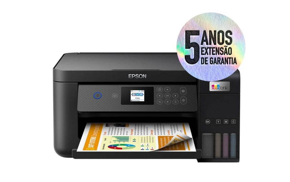 Impressora EPSON EcoTank ET-2851 Multifunções - Jato de Tinta - Wi-Fi