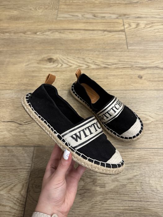 Czarne materiałowe wygodne espadryle rozmiar 36 Wittchen
