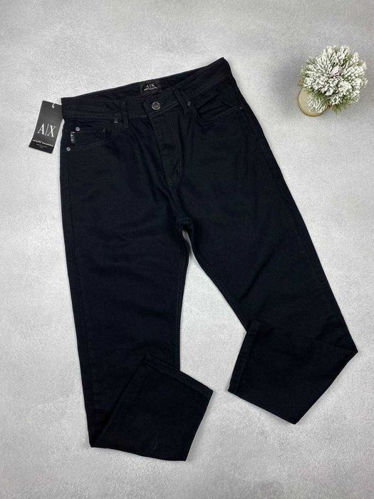 Чоловічі джинси мом Armani / Темні чоловічі штани Армані Джинси армані