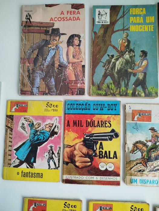 Lote de Livros Antigos de Cowboys