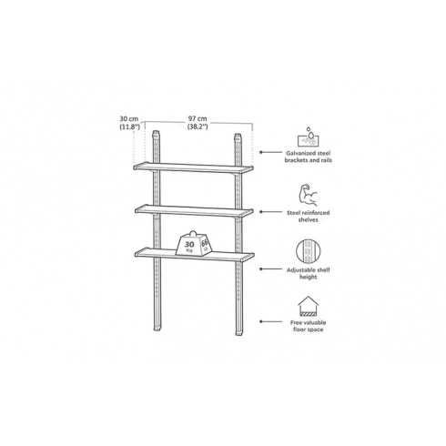 System Półek Shelving Kit 100 do Domków Keter.Regał ,Półka .Nowe ,Super Cena.