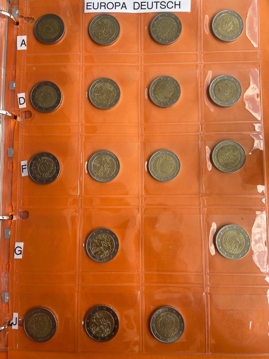 Moedas 2 euros comemorativas Alemanha