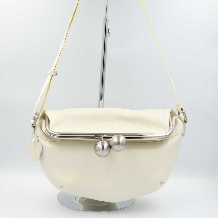 Сумка жіноча шкіряна leather 6305 milk white Сумка женская кожаная