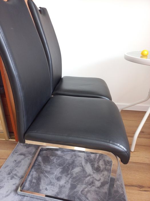 Krzesła, krzesło czarne