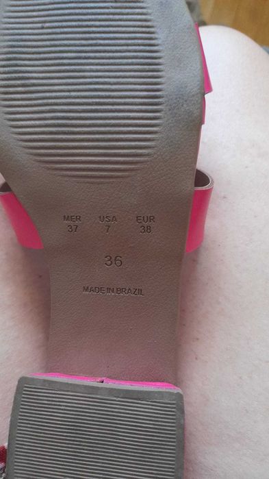 Sandálias - rosa fúsia, nº 38 da Cubanas