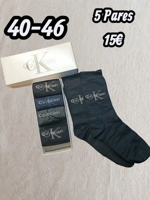 5 Pares Meias Calvin Klein