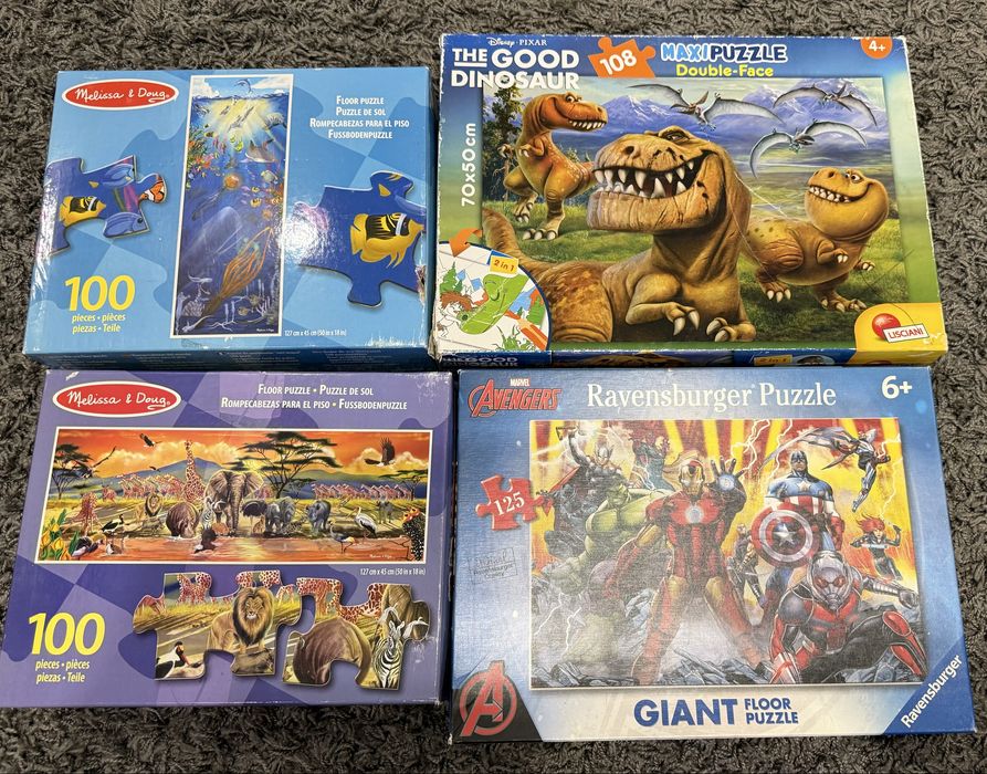 Пазли 100 шт, великого розміру.