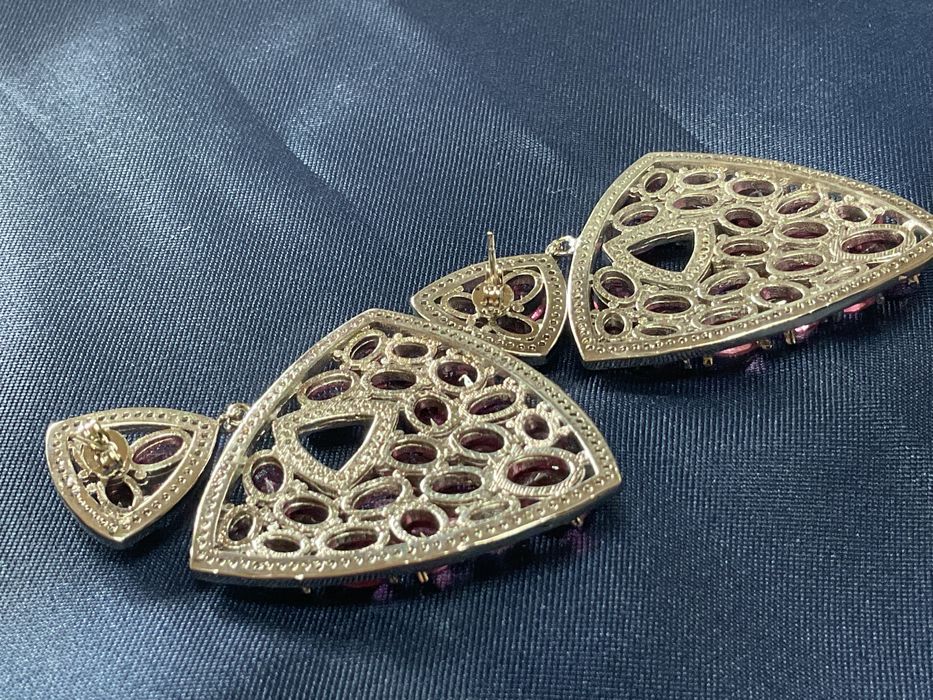 Brincos prata 925 medida de 6 cm