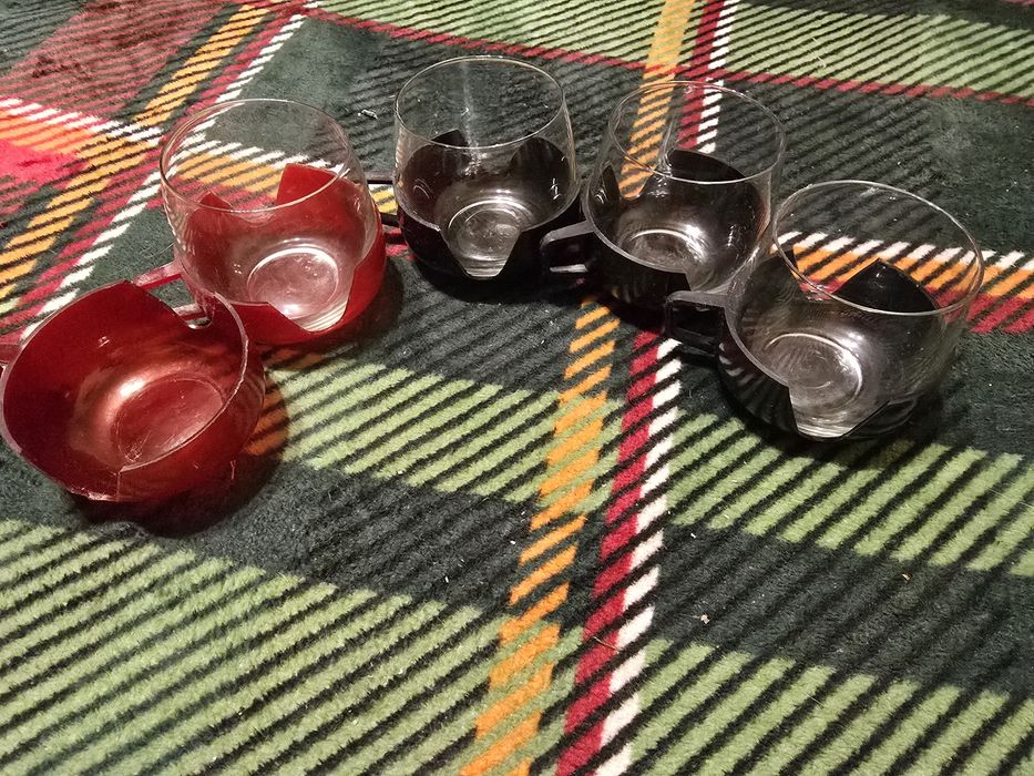 Szklanki bulwki 4szt 5 koszyczków