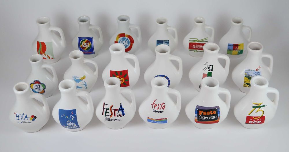 Jarrinhas Festa do avante + 75 anos PCP + calendários vintage