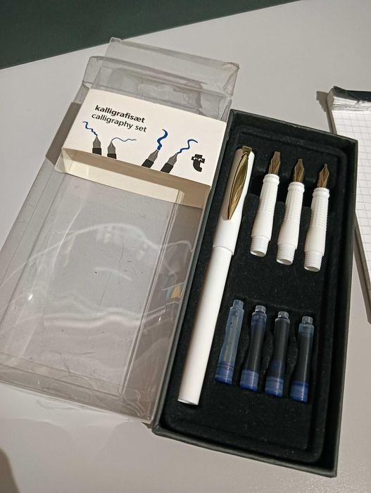 Set Caligrafia Tiger – Caneta + 4 Pontas + Tintas