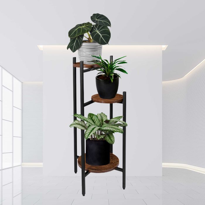 Kwietnik rustykalny metalowy dąb 80cm nowy!