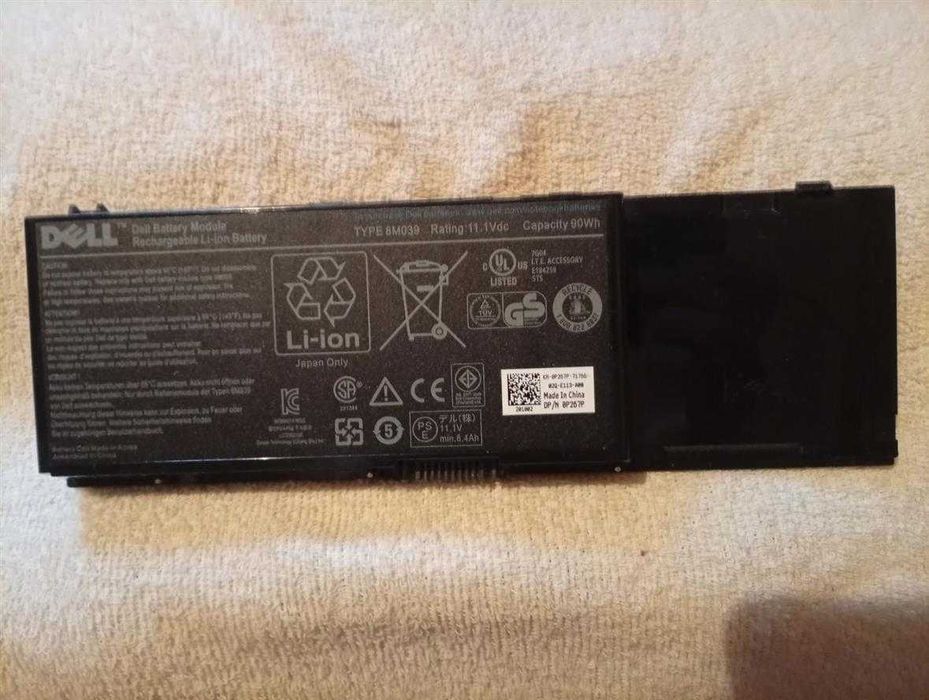 Батарея для ноутбука Dell Precision M6400 M6500 не заряжается