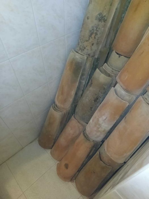 220 Telhas de barro canudo antigas tradicionais