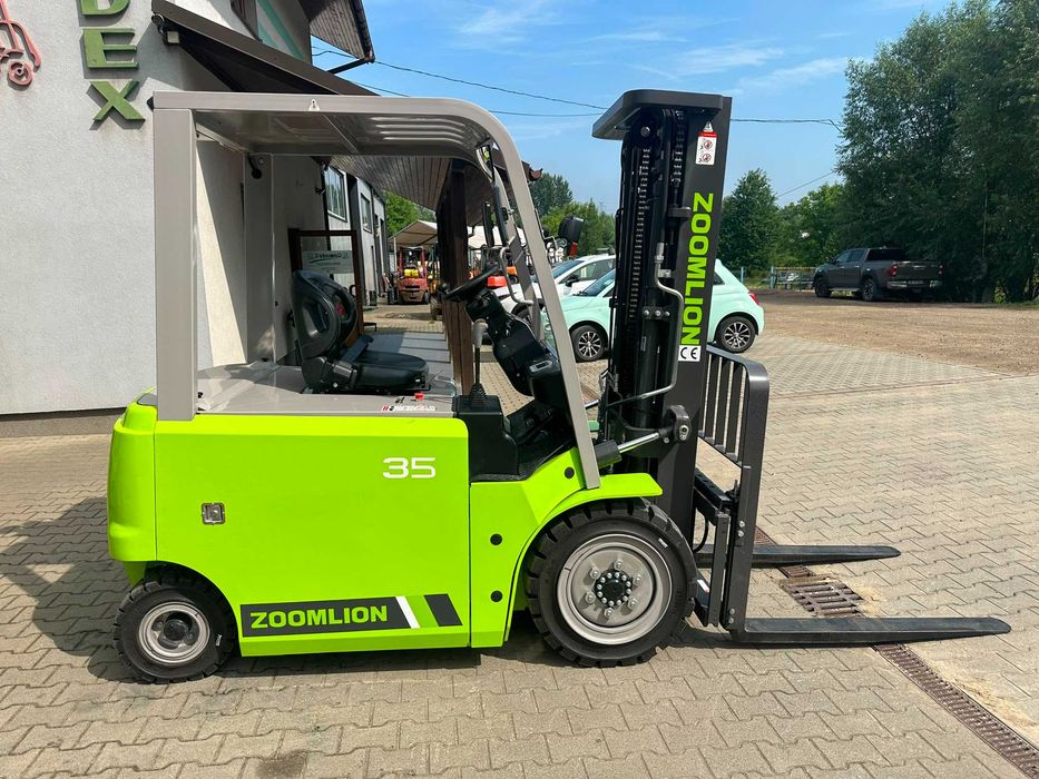 Wózek widłowy elektryczny Zoomlion FB35, 3,5t, Triplex 4,8m, 80V/460Ah