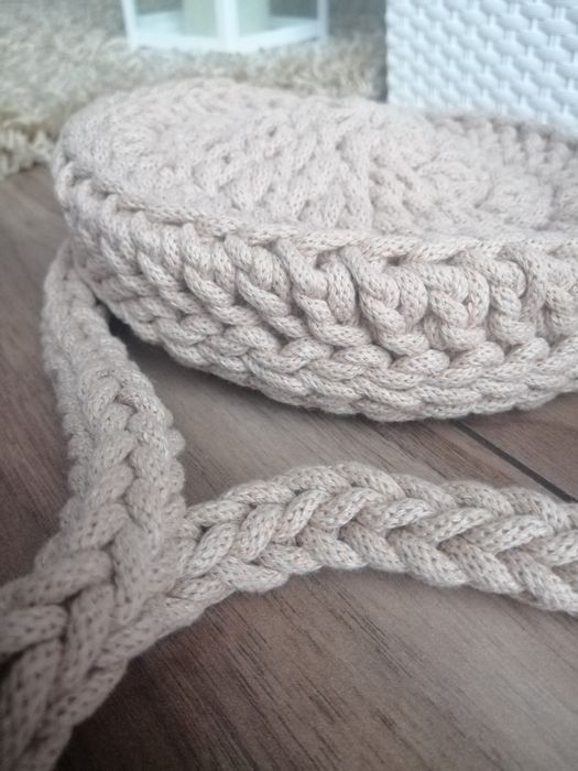 Torebka ze sznurka makrama szydełkowa ręcznie robiona