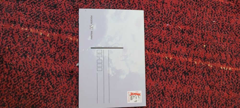 25 rocznica powstania Solidarności- znaczek pocztowy z L. Wałęsą