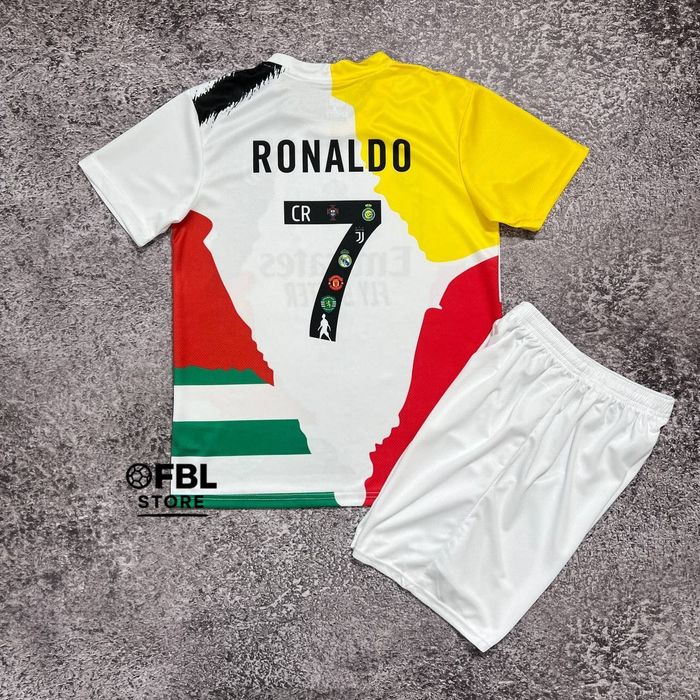 Дитяча футбольна форма з принтом Роналдо 7 та Мессі 10