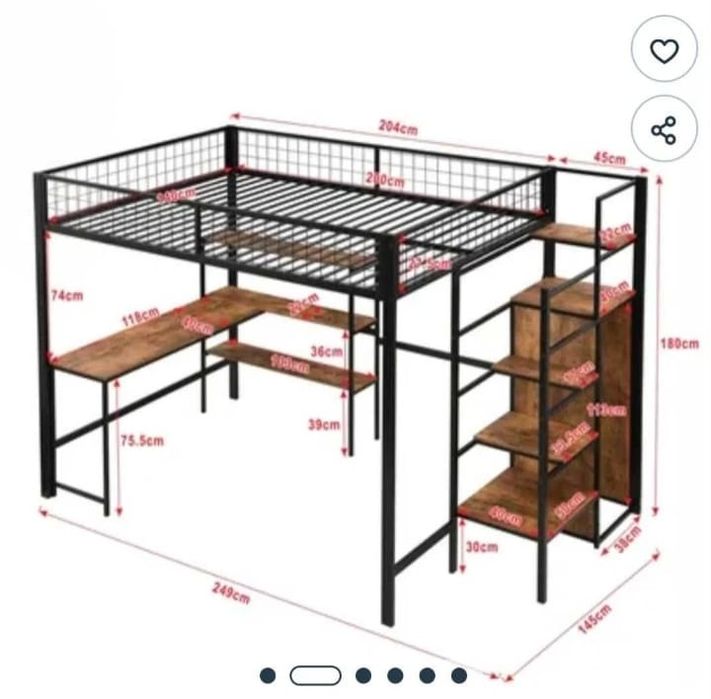 Estrutura de cama beliche/mezzanine