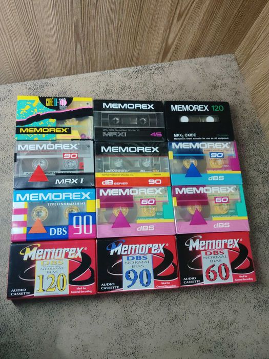 Аудіо касети Memorex . фірмові хром і нормал