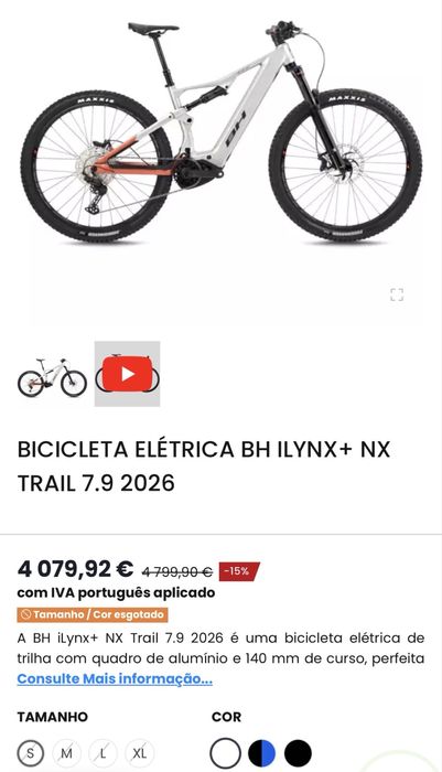 Bicicleta BH Ilynx 800w