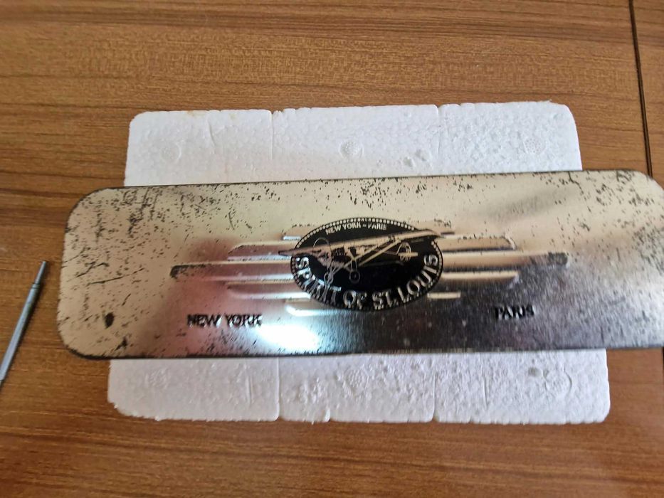 Conjunto de Canetas Comemorativo "Spirit of St. Louis" — Caneta de Tinta Permanente + Esferográfica — Caixa em Lata