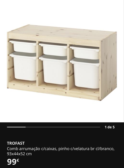 Trofast com 6 cestos