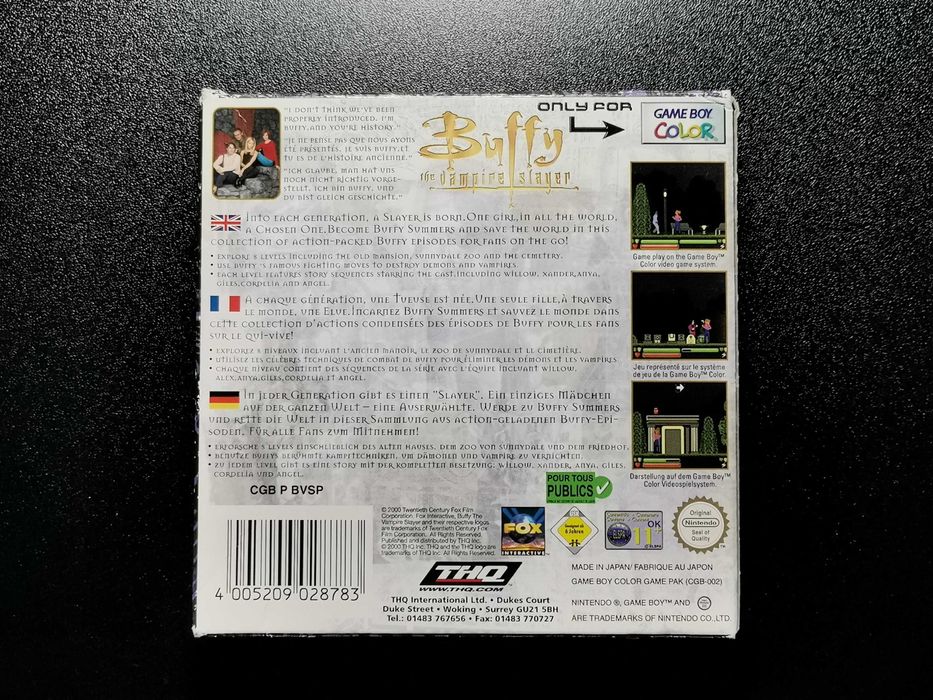 Nintendo Game Boy Color Buffy the Vampire Slayer