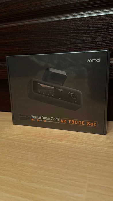 Відеореєстратор 70mai T800E+Real  Cam RC21+Hardwire Kit UP03.