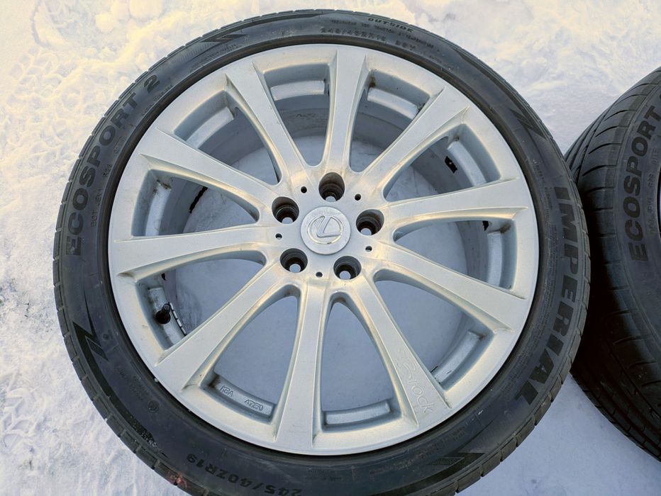 Felgi aluminiowe 19 Brock Lexus  5x114,3 ET 45 8 J oponami 245 40 R19