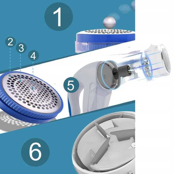 GOLARKA DO UBRAŃ Swetrów Tapicerki SIECIOWA 230V DUŻA Mocna 3 x Noże