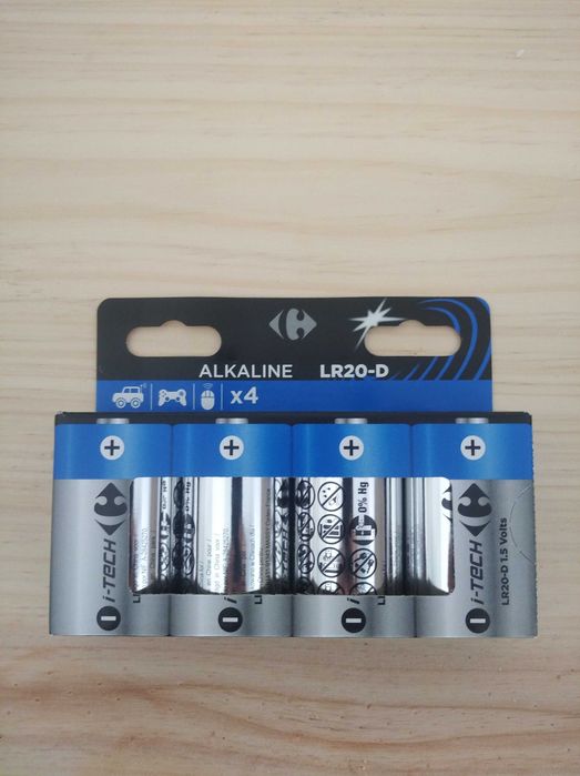 Pilhas LR20-D - Novas