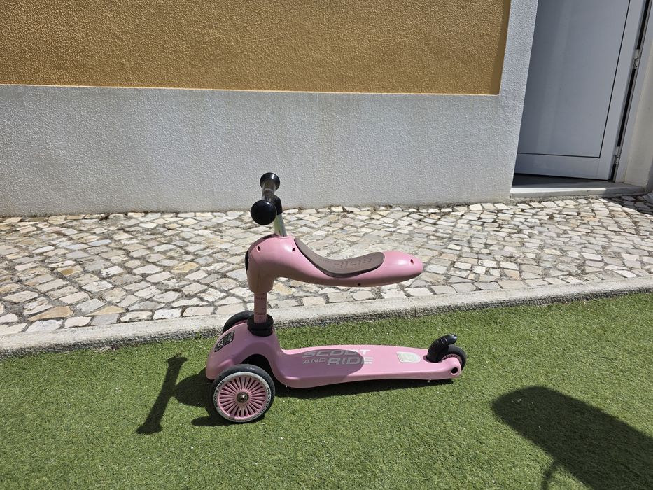 Trotinete Evolutiva 2 em 1 Scoot & Ride Highwaykick 1 (Rosa)