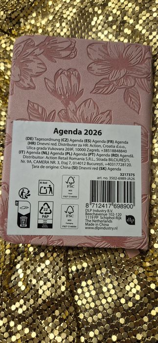 Agenda kalendarz kieszonkowy 2026 terminarz planer