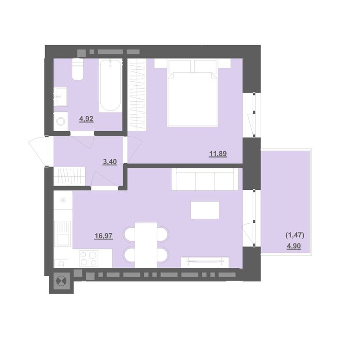 ВИГІДНО! 1-кімнатна квартира 38 м² у Пустомитах (біля Львова) | Квартира | Продаж квартир | Пустомити | єОселя