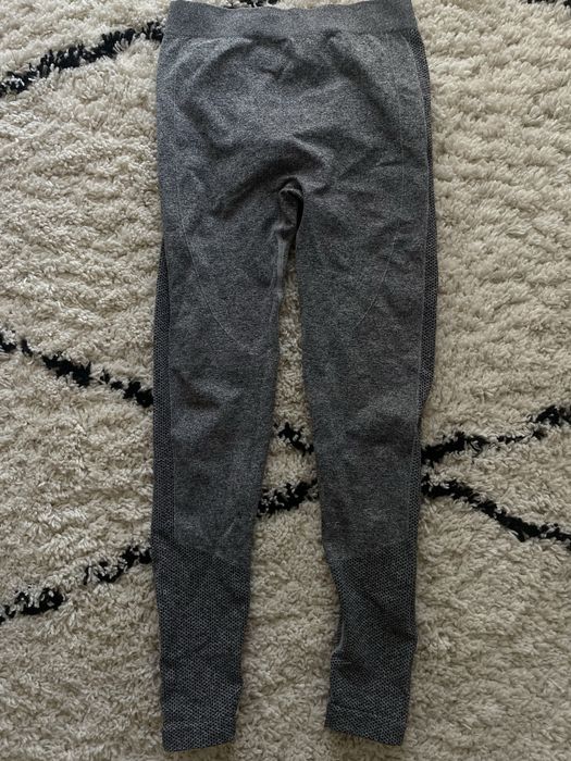 Leggings Push Up costas V cinzentas