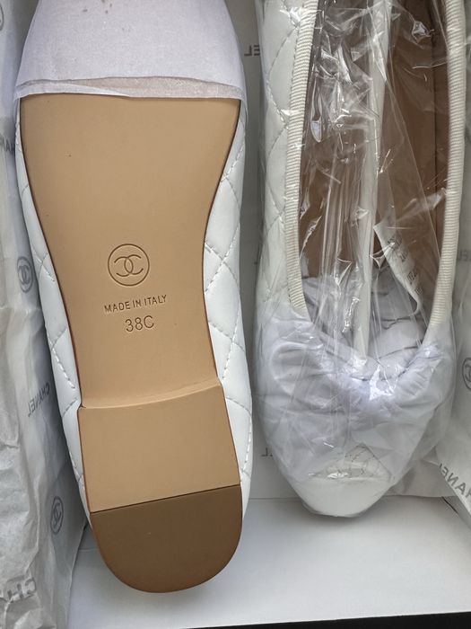 Балетки шанель,chanel білі