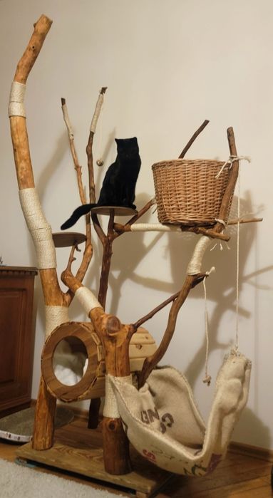 Дерево,будинок,кігтеточка дряпка  для котів