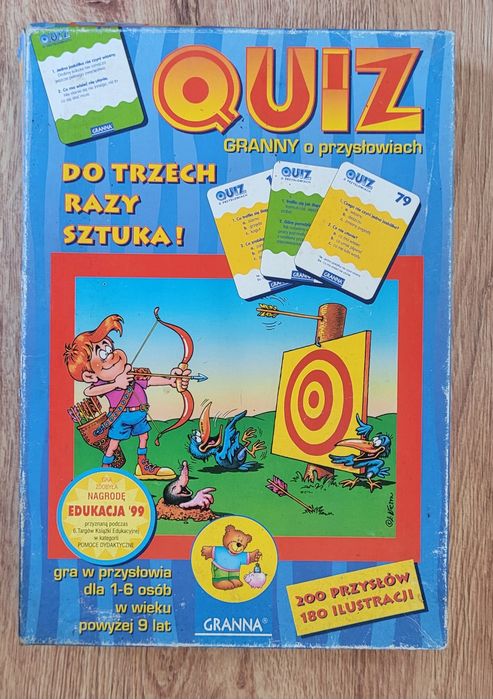 Gra dla dzieci Quiz o przysłowiach Granna 9+