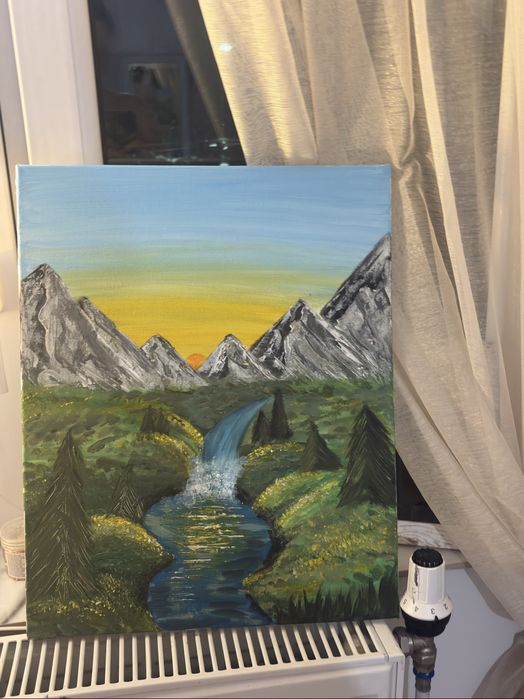 obrazy malowane recznie farbami akrylowymi