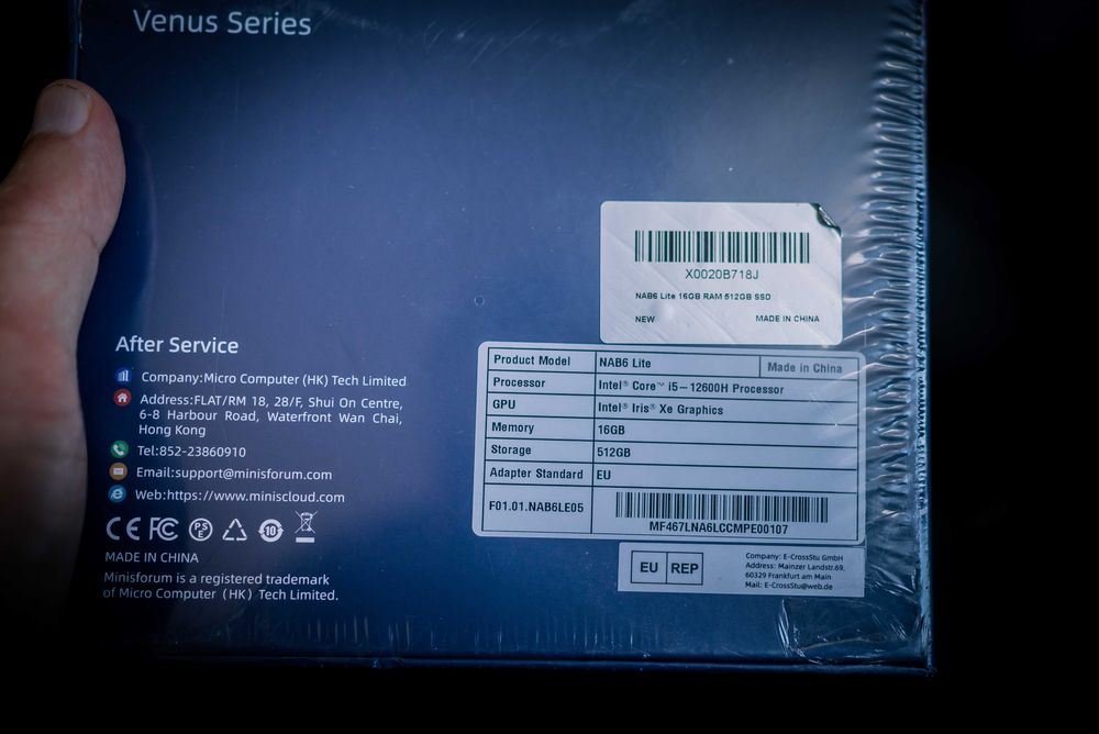 Міні-пК  Minis Forum NAB6 Lite.   INTEL  i5-12600H / 16GB / 512GB/  Graphics  INTEL IRIS Xe