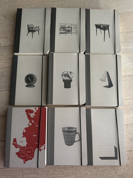 Vintage Kolektyw Notes Kolekcjonera kompletny zestaw 9 szt NOWY
