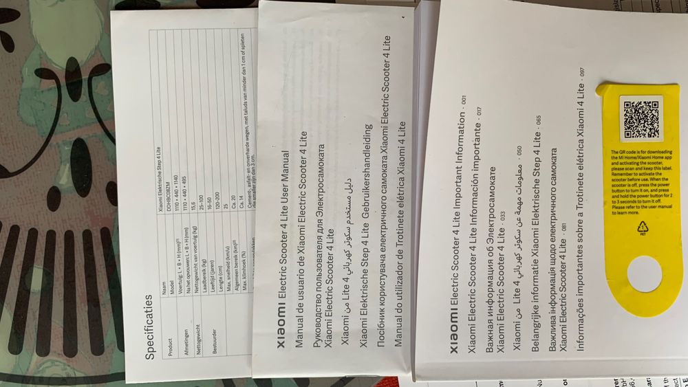 Trotinete Xiaomi Electric Scooter 4 Lite