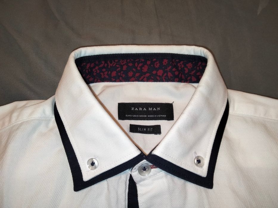 Camisa branca slim fit Zara (S)