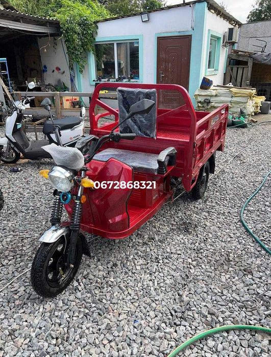 Електро трицикл вантажний Dozer Model 3E 1500W Запас ходу 65 км Кредит