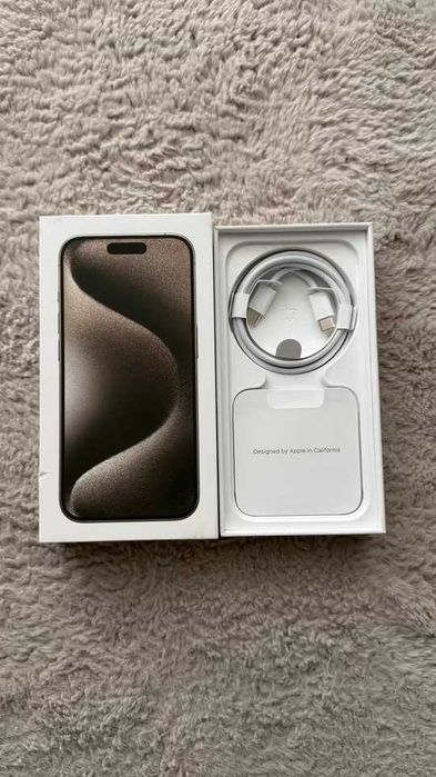 Apple iPhone 15 Pro 128 GB Natural Titanium/Jak Nowy/Faktura