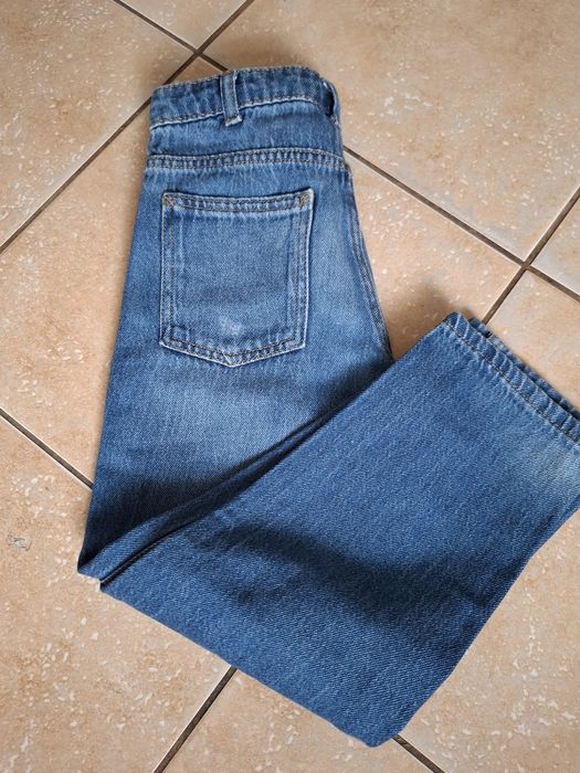 Spodnie jeansowe Zara 128 cm (8 lat) szerokie nogawki stan bardzo dobry