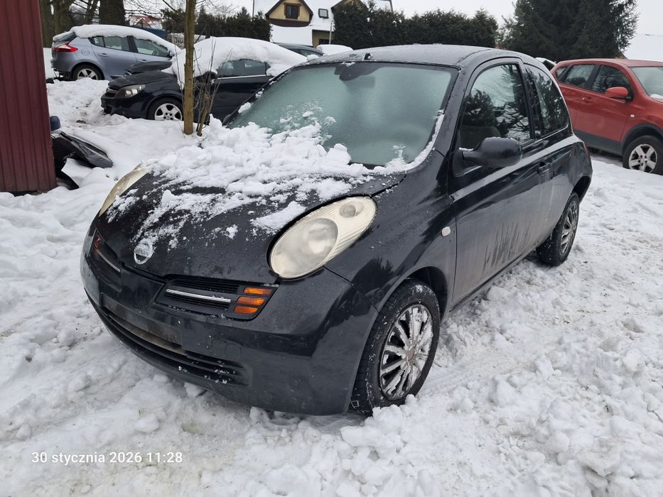 Nissan Micra K12, 1.2B, części, maska,lampa,szyba,zderzak,tapicerka