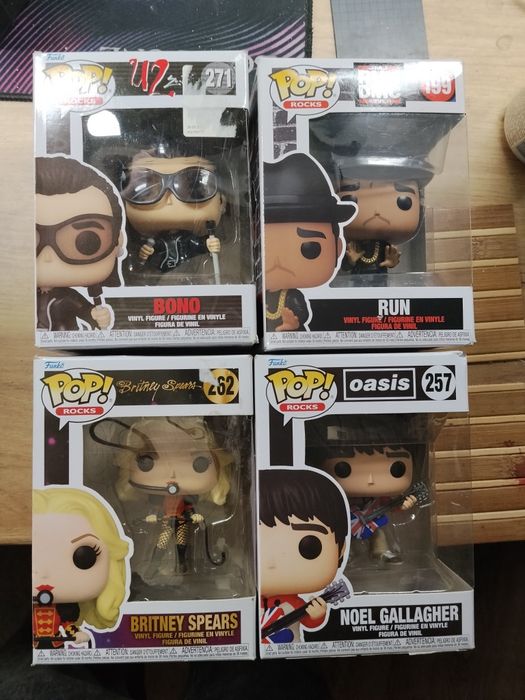 Funko Pop! Rocks комплект 4 фігурки U2 Bono + Run DMC + Britney Spears + Oasis