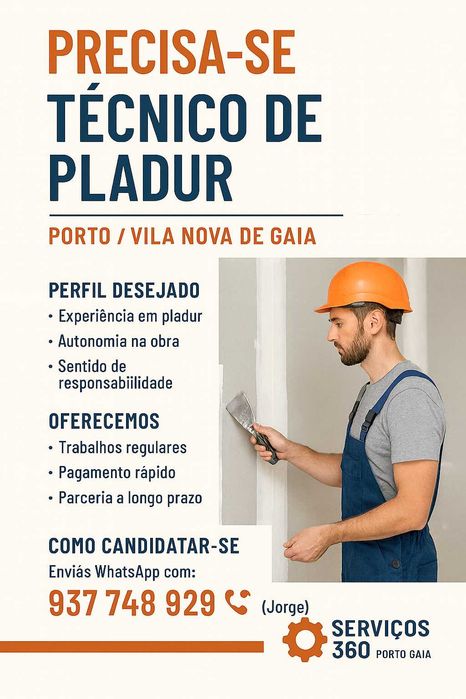 Precisa-se Tecnico Pladur